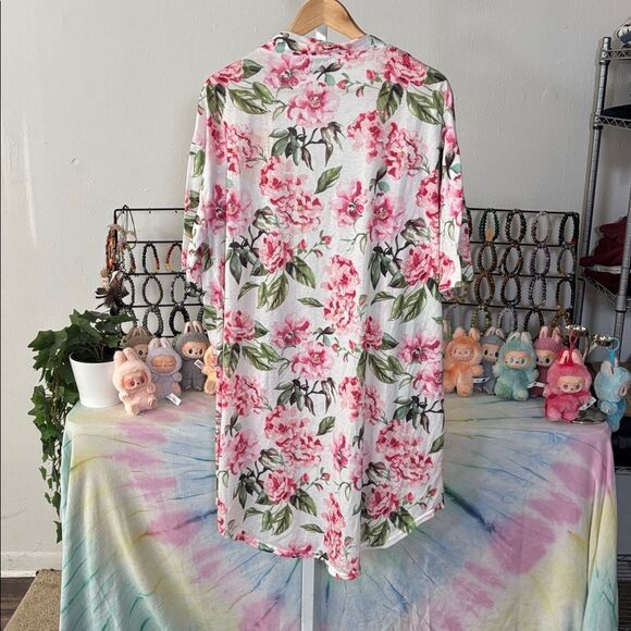 Show Me Your Mumu One size Floral Women's Robe (no tie) kimono cardigan - Picture 4 of 5